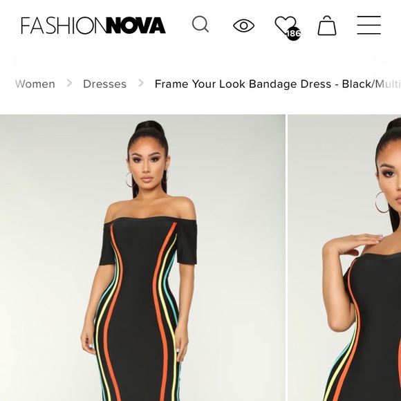 Fashion Nova Frame Your Look Bandage Dress - Picture 4 of 4